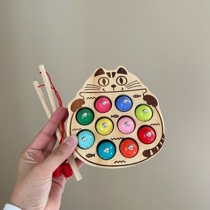 Magnetic fishing toy